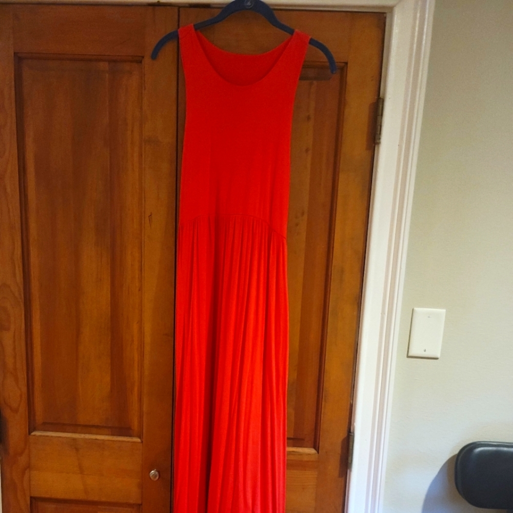 Tangerine summer dress XL
